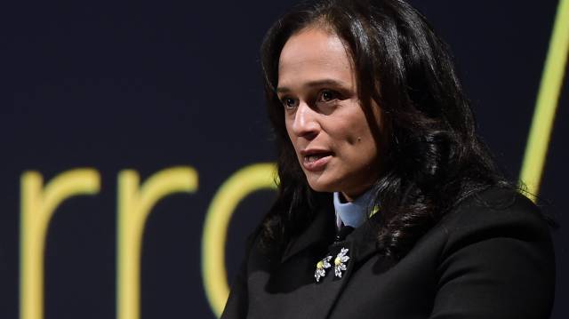 Isabel Dos Santos, en 2018, en la sede de Efacec.