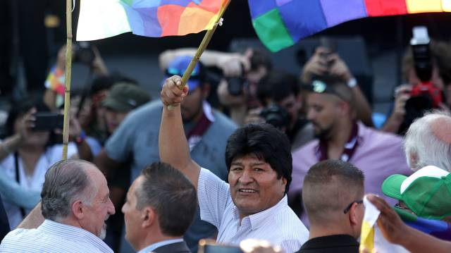 Evo Morales, este miércoles, en Buenos Aires.