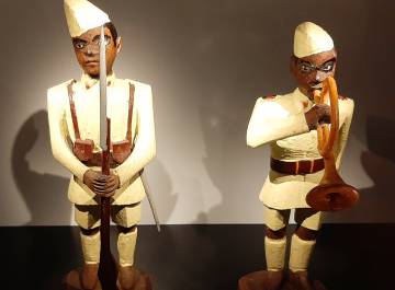 Soldados del Ejército portugués en Angola. Museo de Etnografía de Lisboa.