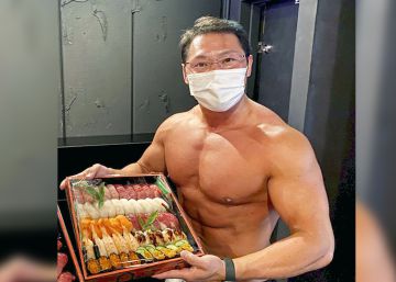 Los cachas japoneses que entregan sushi a domicilio