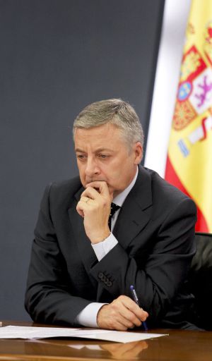 José Blanco, tras la reunión del Consejo de Ministros. José Blanco, tras la reunión del Consejo de Ministros.