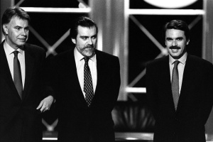 González y Aznar, con Luis Mariñas (en el centro). González y Aznar, con Luis Mariñas (en el centro).