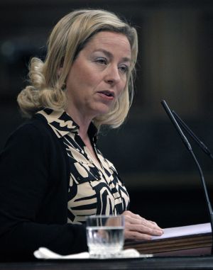La portavoz de CC en el Congreso, Ana Oramas, durante su intervención. La portavoz de CC en el Congreso, Ana Oramas, durante su intervención.