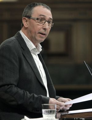 Joan Baldoví, de Compromís, en la tribuna del hemiciclo. Joan Baldoví, de Compromís, en la tribuna del hemiciclo.