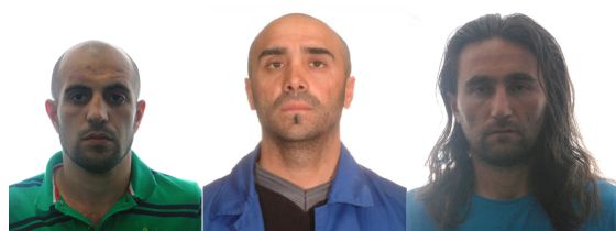 Los presuntos miembros de Al Qaeda detenidos en La Línea y Valdepeñas. En el centro, el ciudadano turco.
