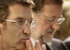 Feijóo alejó a Rajoy de sus actos y Rubalcaba alentó los de Vázquez