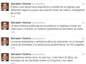 El ‘número dos’ de Madrid compara a los manifestantes con los golpistas del 23-F