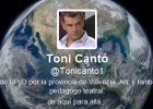 Toni Cantó tropieza (otra vez) en Twitter