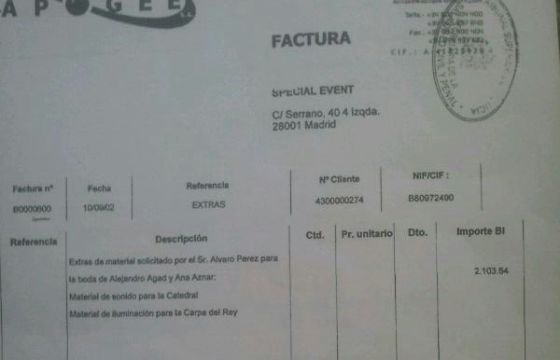 Detalle de la factura de Detalle de la factura de