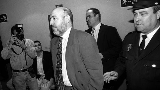 Luis Roldán en la Audiencia Nacional en 1997. Luis Roldán en la Audiencia Nacional en 1997.