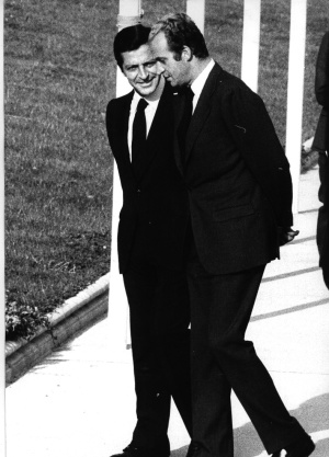 El rey Juan Carlos y el presidente del Gobierno Adolfo Suárez, en 1976.