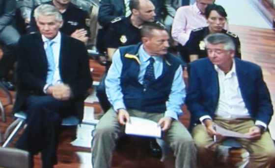Julián Muñoz y Juan Antonio Roca, en la lectura de la sentencia de 'Malaya'. Julián Muñoz y Juan Antonio Roca, en la lectura de la sentencia de 'Malaya'.