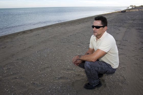 Guillermo Garcia, en la playa de Málaga el pasado viernes. Guillermo Garcia, en la playa de Málaga el pasado viernes.