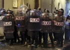 Choques entre policía y manifestantes en Madrid