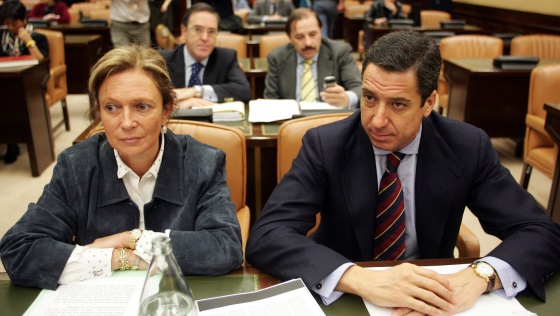 Los diputados del PP, en la comisión del 11-M el día de la comparecencia de Manjón.