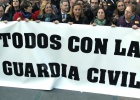 Gritos contra el PSOE en una marcha pro Guardia Civil en Ceuta