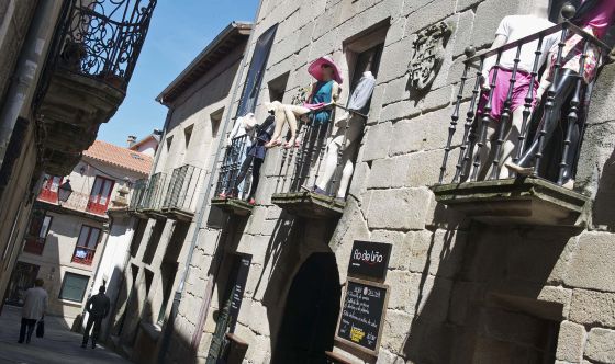 El museo de la moda en el casco urbano de la villa de Allariz.