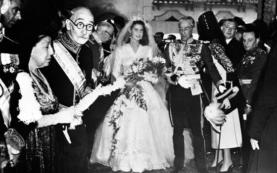El casament de Cayetana Fitz-James Stuart a Sevilla, el 1947.