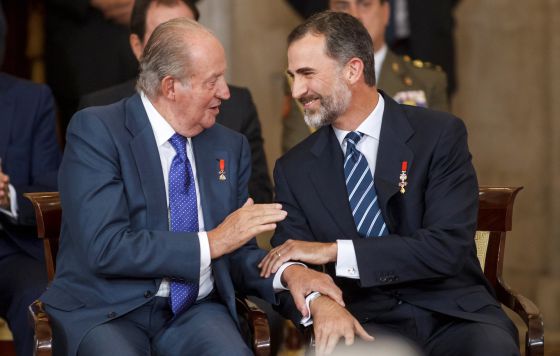 Rey Juan Carlos y Felipe VI