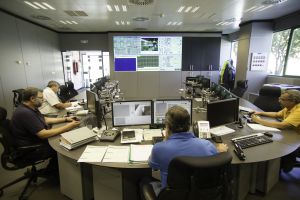 Sala de control dels residus d'El Cabril.