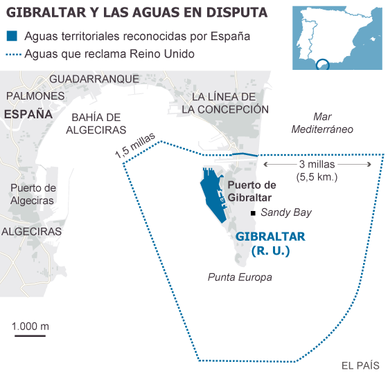 Reino Unido acusa a España de entrar ilegalmente en aguas de Gibraltar