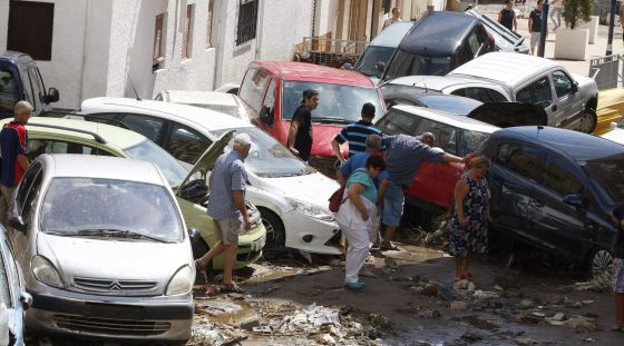 Lluvias e inundaciones en Adra, Almeria