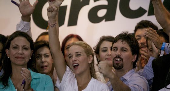 Liliana Tintori, la esposa de Leopoldo López, líder opositor venezolano encarcelado