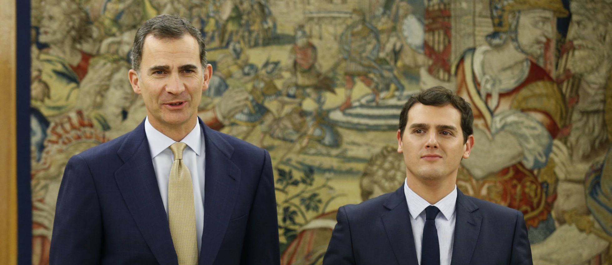 El Rey Felipe recibe hoy al presidente de Ciudadanos, Albert Rivera. El Rey Felipe recibe hoy al presidente de Ciudadanos, Albert Rivera.