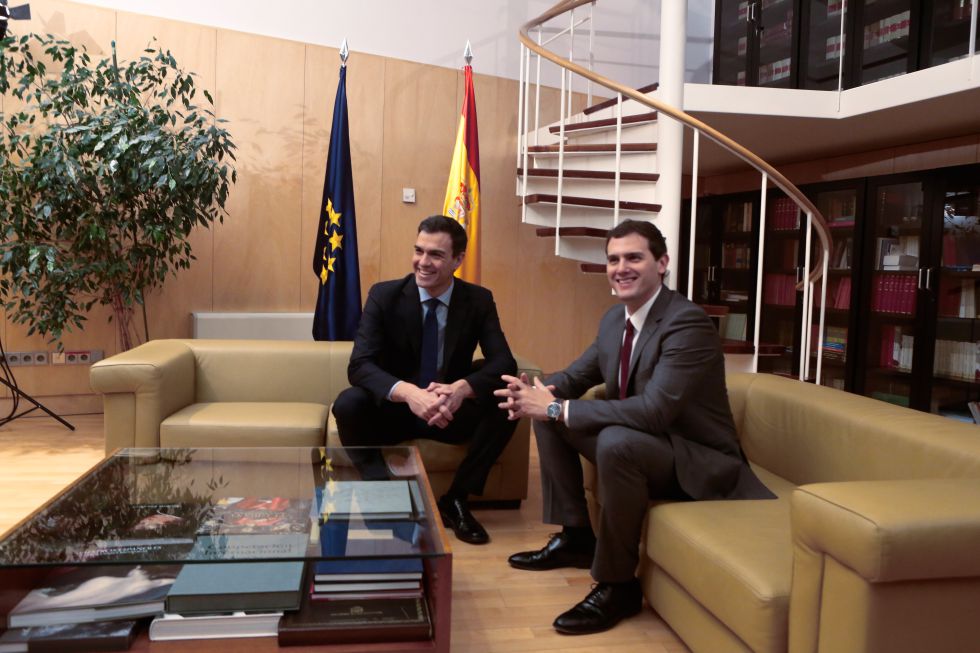 Pedro Sánchez y Albert Rivera
