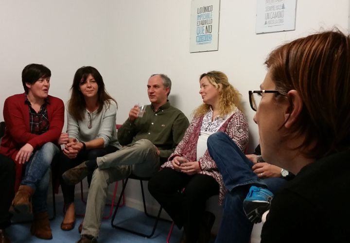 Padres del grupo de duelo, este jueves. Padres del grupo de duelo, este jueves.