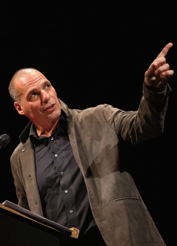 Varoufakis, en Berlín. Varoufakis, en Berlín.