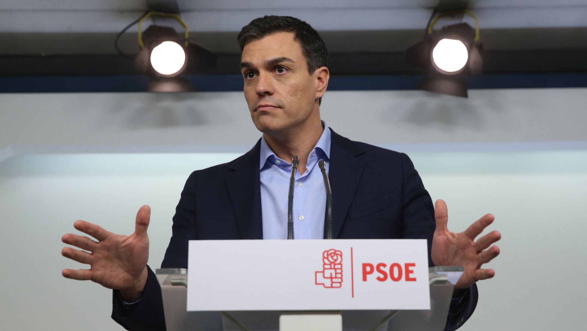 Pedro Sánchez en una rueda de prensa, el pasado lunes. Pedro Sánchez en una rueda de prensa, el pasado lunes.