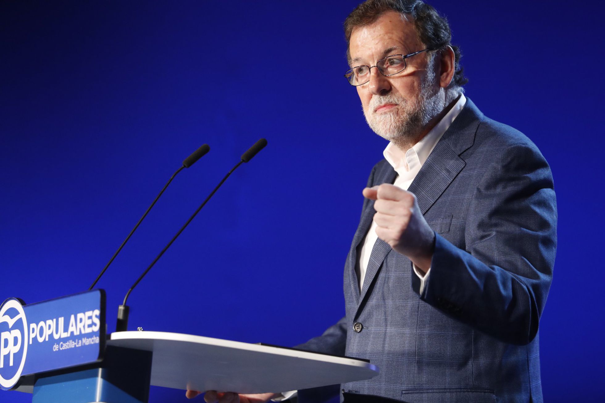 Mariano Rajoy durante un mitin de nuevas generaciones del PP. Mariano Rajoy durante un mitin de nuevas generaciones del PP.
