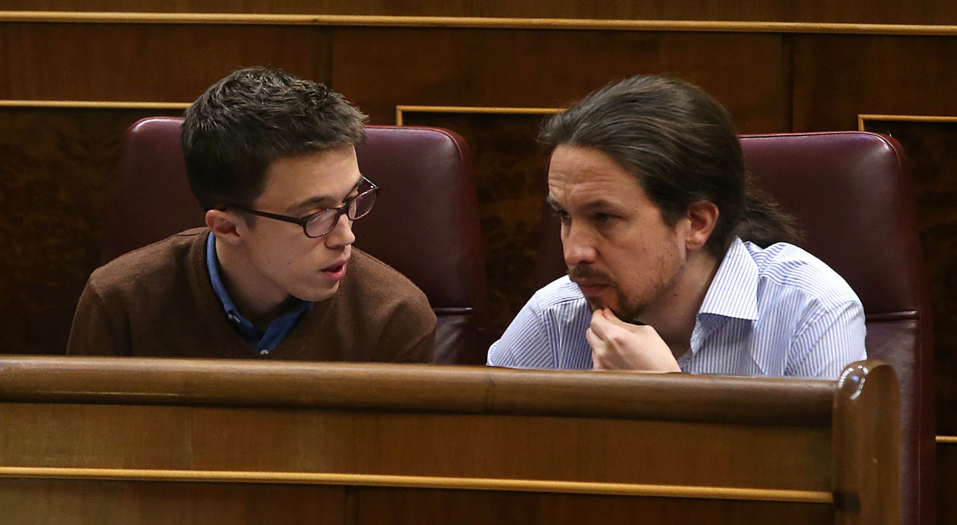 Íñigo Errejón y Pablo Iglesias el pasado 15 de marzo. Íñigo Errejón y Pablo Iglesias el pasado 15 de marzo.