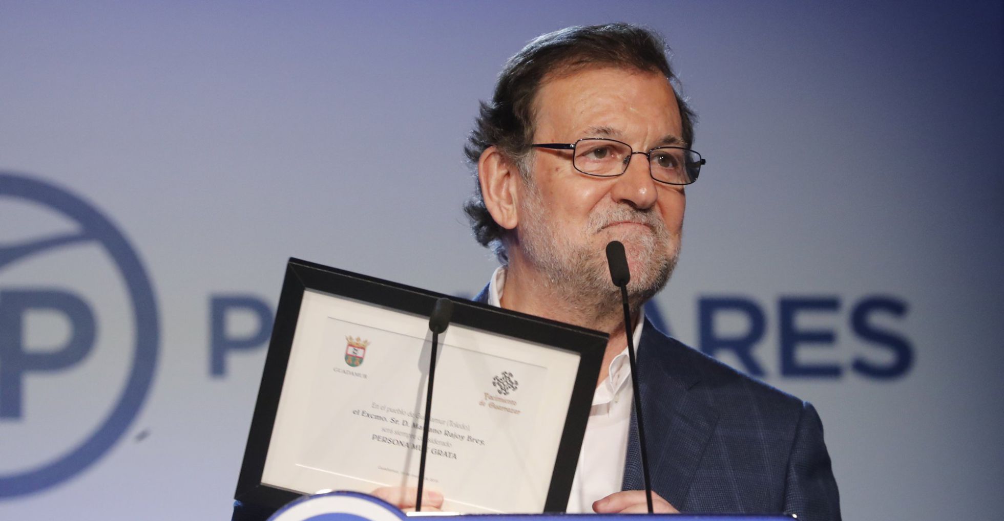 Mariano Rajoy, en un mitin este mes de marzo. Mariano Rajoy, en un mitin este mes de marzo.