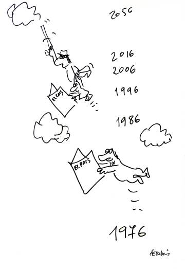 Viñeta de Peridis para la exposición.