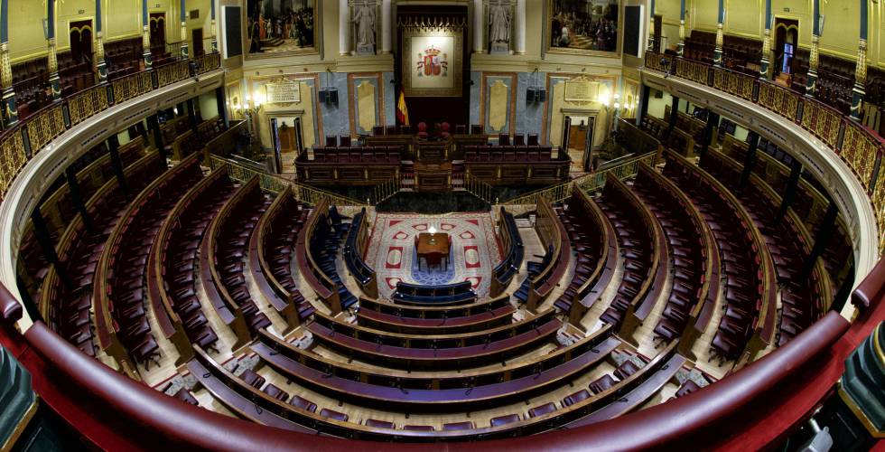 El salón de plenos del Congreso, ya disuelto.