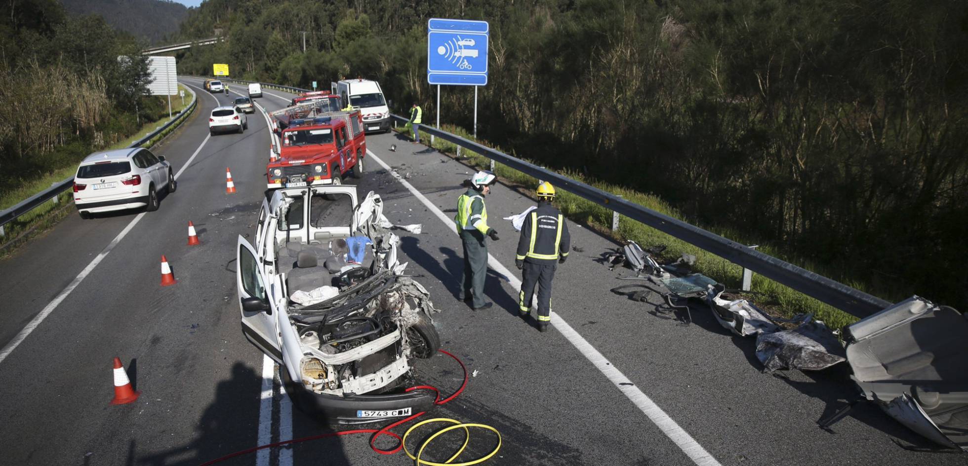 El Corredor del Morrazo, en Moaña (Pontevedra), fue uno de los puntos donde se registró un accidente mortal este sábado. El Corredor del Morrazo, en Moaña (Pontevedra), fue uno de los puntos donde se registró un accidente mortal este sábado.