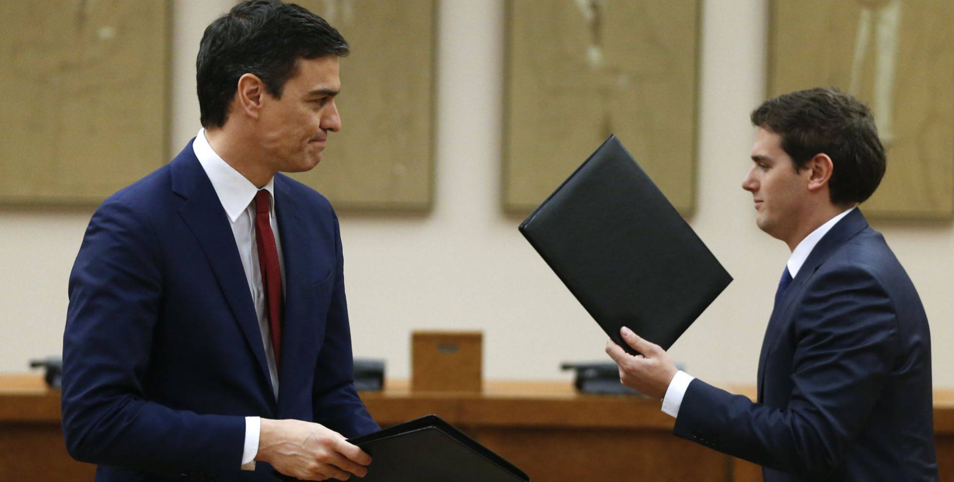 Pedro Sánchez y Albert Rivera Pedro Sánchez y Albert Rivera