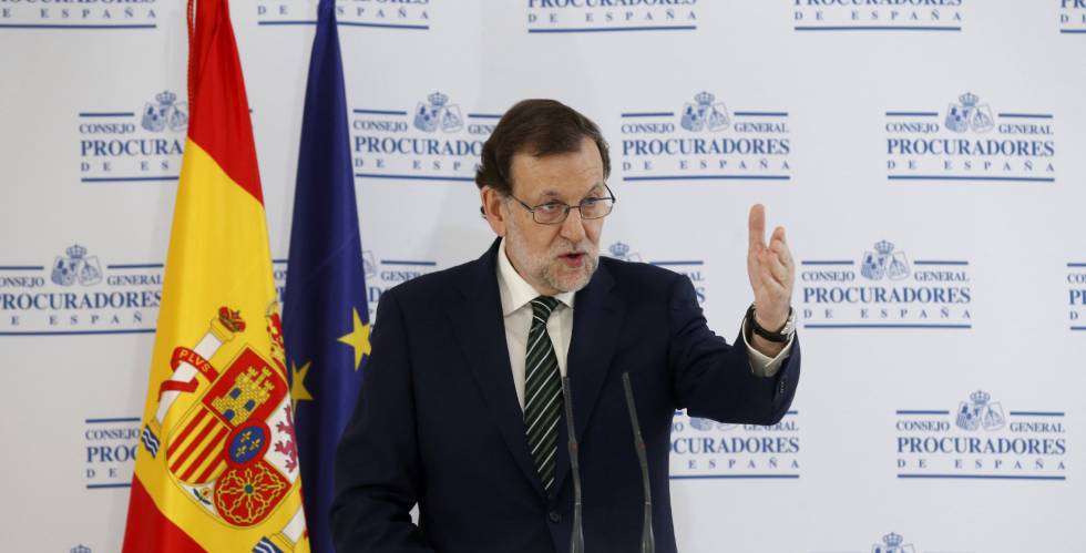 Mariano Rajoy, este jueves en un acto.