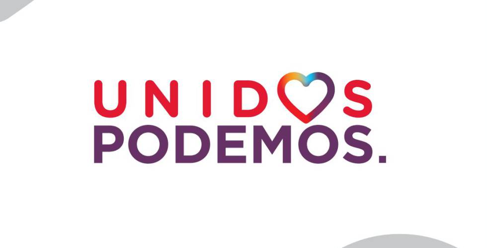 El logo que usará Izquierda Unida, con el fondo blanco.