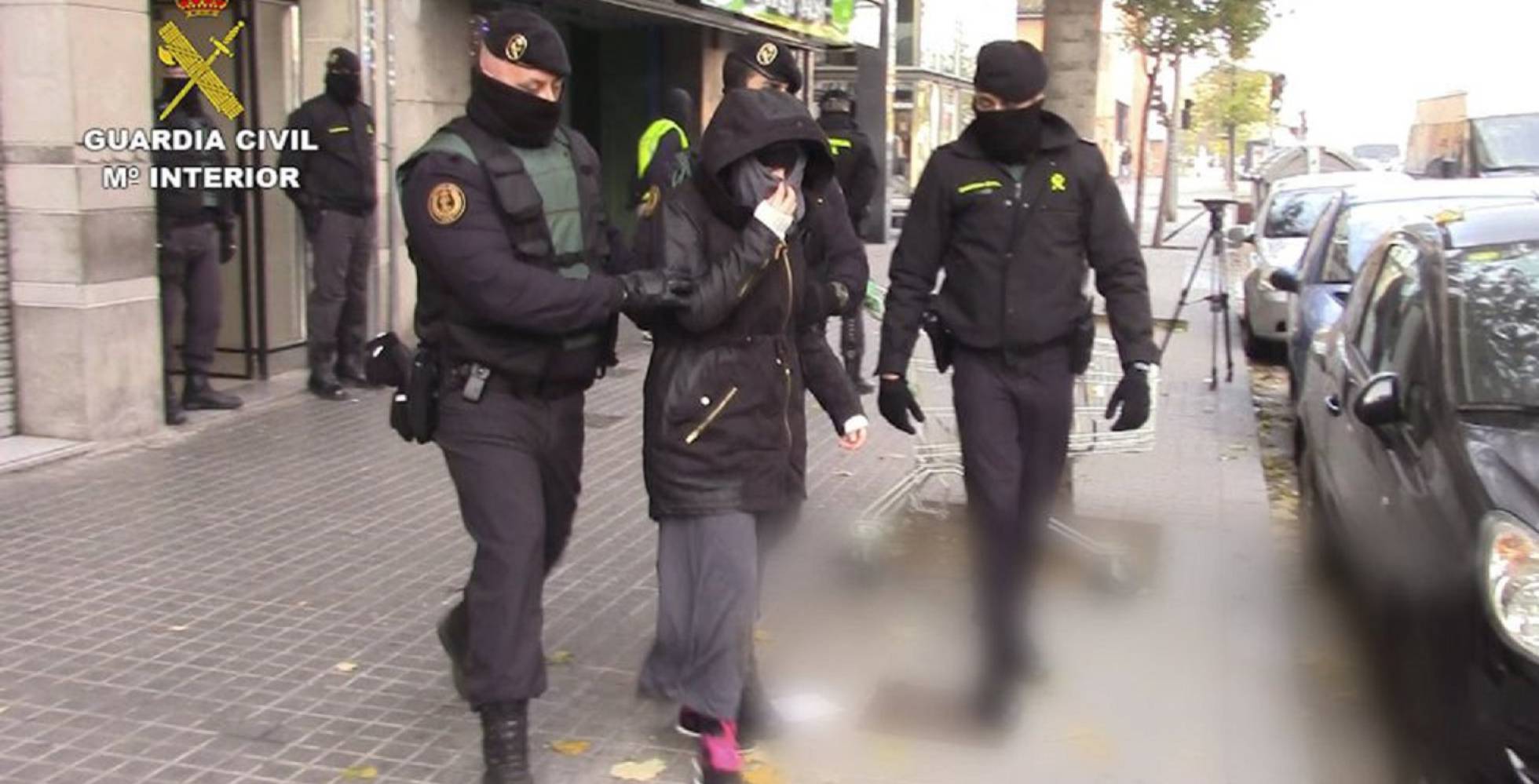 Miriam El Hayadi, tras su detención en Granollers (Barcelona) a final de 2015. Miriam El Hayadi, tras su detención en Granollers (Barcelona) a final de 2015.