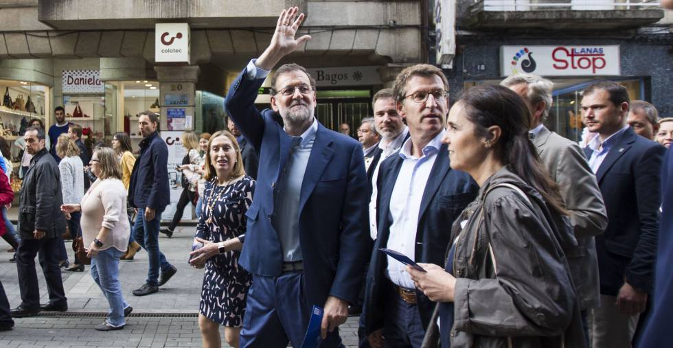 Rajoy en Pontevedra, a los seis meses del puñetazo Rajoy en Pontevedra, a los seis meses del puñetazo