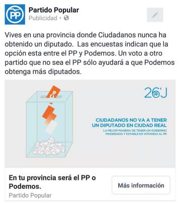 PP y Ciudadanos pugnan por encarnar el voto útil de centro
