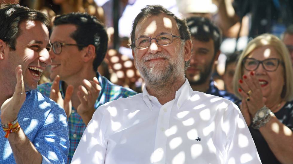 Mariano Rajoy, este miércoles, en un acto en Soller (Mallorca).