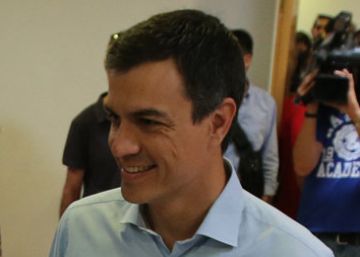 El líder del PSOE, Pedro Sánchez, este domingo. El líder del PSOE, Pedro Sánchez, este domingo.