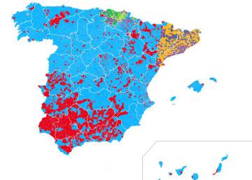 Mapa electoral de los resultados de 2016
