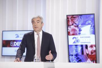 Luis garicano, durante el debate económico antes del 26-J celebrado en EL PAÍS.