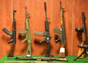 El 20% de las armas incautadas en cinco años son de guerra El 20% de las armas incautadas en cinco años son de guerra