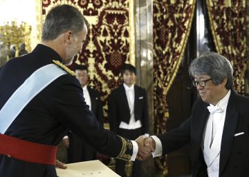 El Rey recibe las credenciales del nuevo embajador japonés